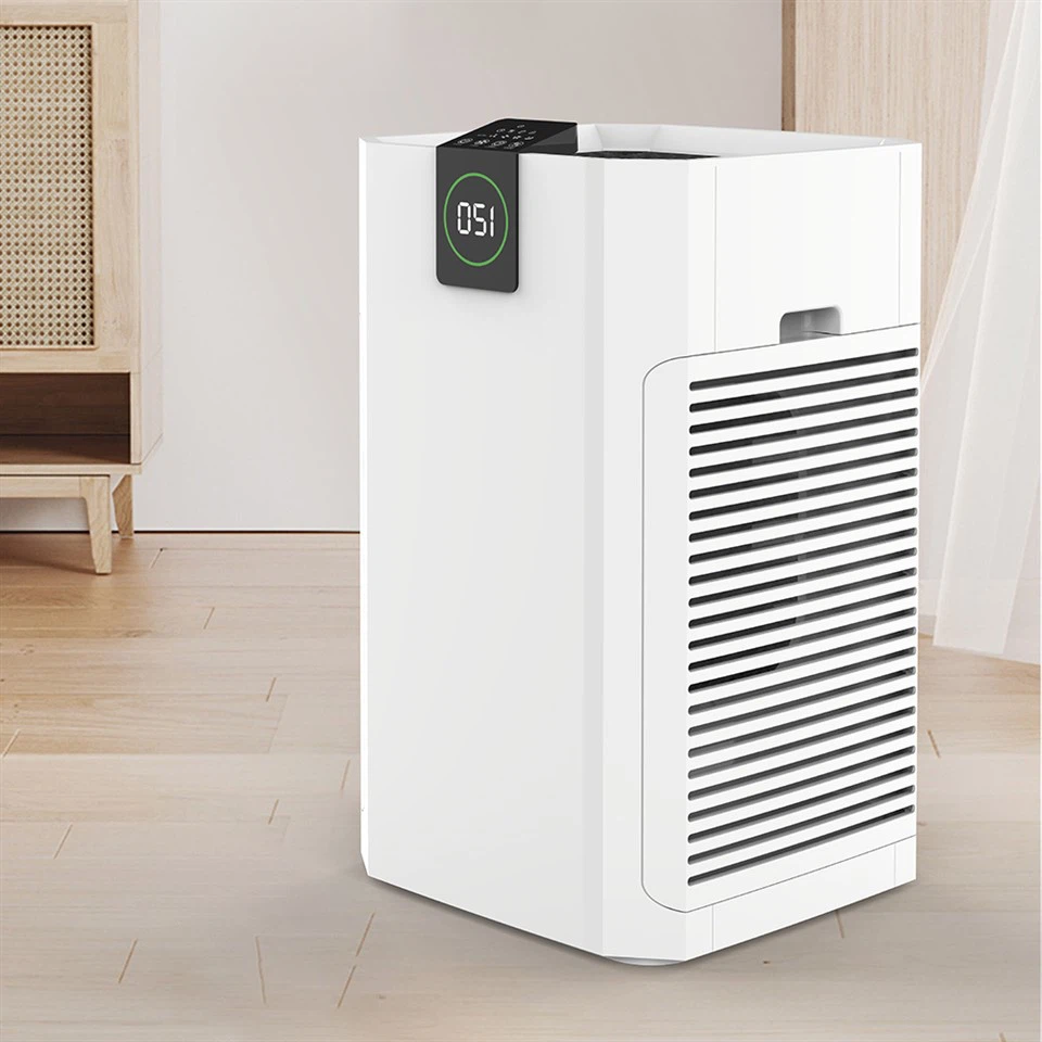 Panel cyffwrdd BKJ-80A Sŵn Isel Purifier Aer Cartref Smart